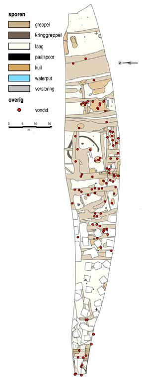 Toevalsvondst volmiddeleeuwse nederzetting te Beusichem n Inspectie Op 14 september 2015 werd er ter hoogte van Lekdijk West 3 te Beusichem (tussen de locaties 15 en 16) een archeologische inspectie