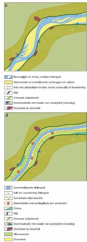 Zo ontstonden in de eeuwen voor onze jaartelling enkele krachtige hoofdstromen zoals de Waal en de Oude Rijn/Nederrijn/Lek.