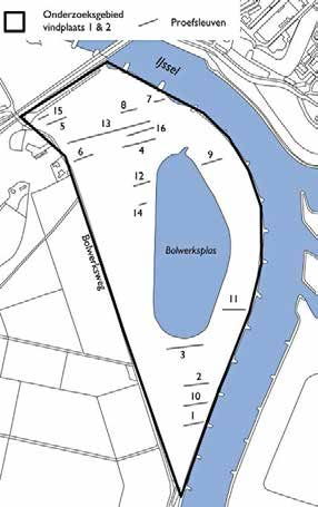 92 In de grondradarbeelden werd tegen de Bolwerksweg aan een hoger gelegen zone zichtbaar met een veel hogere weerstand (afb. 34l).