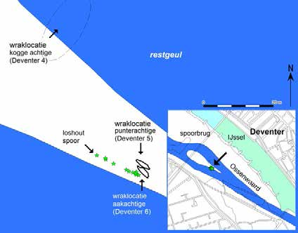 In april 2015 werd in de restgeul van de IJssel, vlak voor het oude centrum van Deventer, een tweede anker gevonden en wederom scheepshout (afb. 34s).
