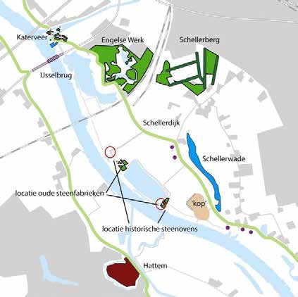 Het binnendijks gebied vormt een stadsrandzone die voor inwoners van Zwolle een belangrijke functie heeft als uitloopgebied. Het belangrijkste cultuurhistorische element is de Schellerdijk (afb. 37b).