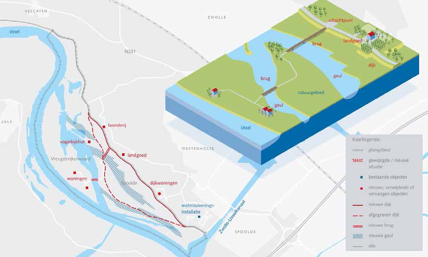 38 Dijkverlegging Westenholte Maatregelgebied Westenholte omvat de noordelijke stadsrandzone van Zwolle met de drie buurten Katerveer, Spoolde en Vreugderijk.