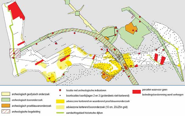 2014 Aanvullend geologisch-archeologisch veldonderzoek Het aanvullend geologisch-bodemkundig werd in juni en juli 2014 in opdracht van RWS uitgevoerd door een team van archeologen en fysisch