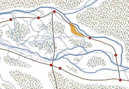 Fragment van de limes, de Romeinse rijksgrens langs de toenmalige actieve Rijngeul bewaakt door een stelsel van grensforten en wachtposten.