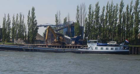 transportas tussen de Amsterdamse haven en