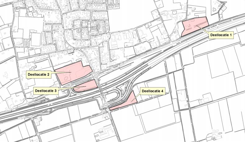 Transportroutes in de directe omgeving van het plangebied Er is geen spoorlijn of waterweg in de directe omgeving (op een afstand kleiner dan 200 m van de plangebieden), waarover transport van