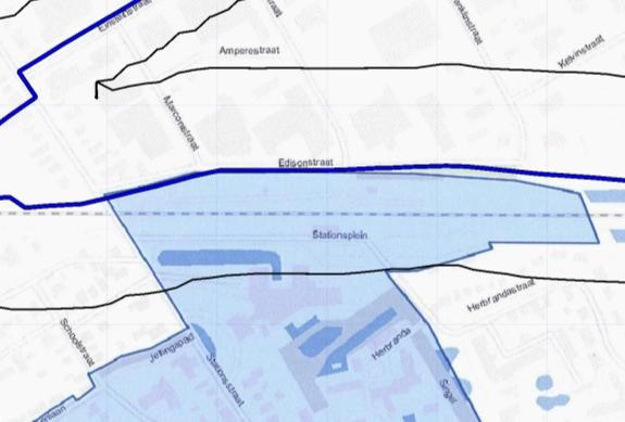 Transport van gevaarlijke stoffen door buisleidingen In en in de nabijheid van het plangebied loopt een hogedruk aardgastransportleiding van Gasunie.