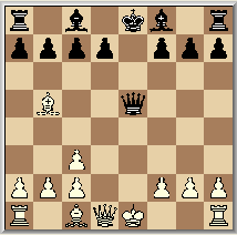 Hij bracht gelijk zijn analyse mee. A. Pietrow C. van Drunen Aantekeningen A. Pietrow 1. e4, e5 2. Pf3, Pc6 3. Pc3, Pc6 4. Lb5, Pd4 5. Pxd4, exd4 6. e5, dxc3 7. exf6, Dxf6 8. dxc3, De5 17, b6 18.