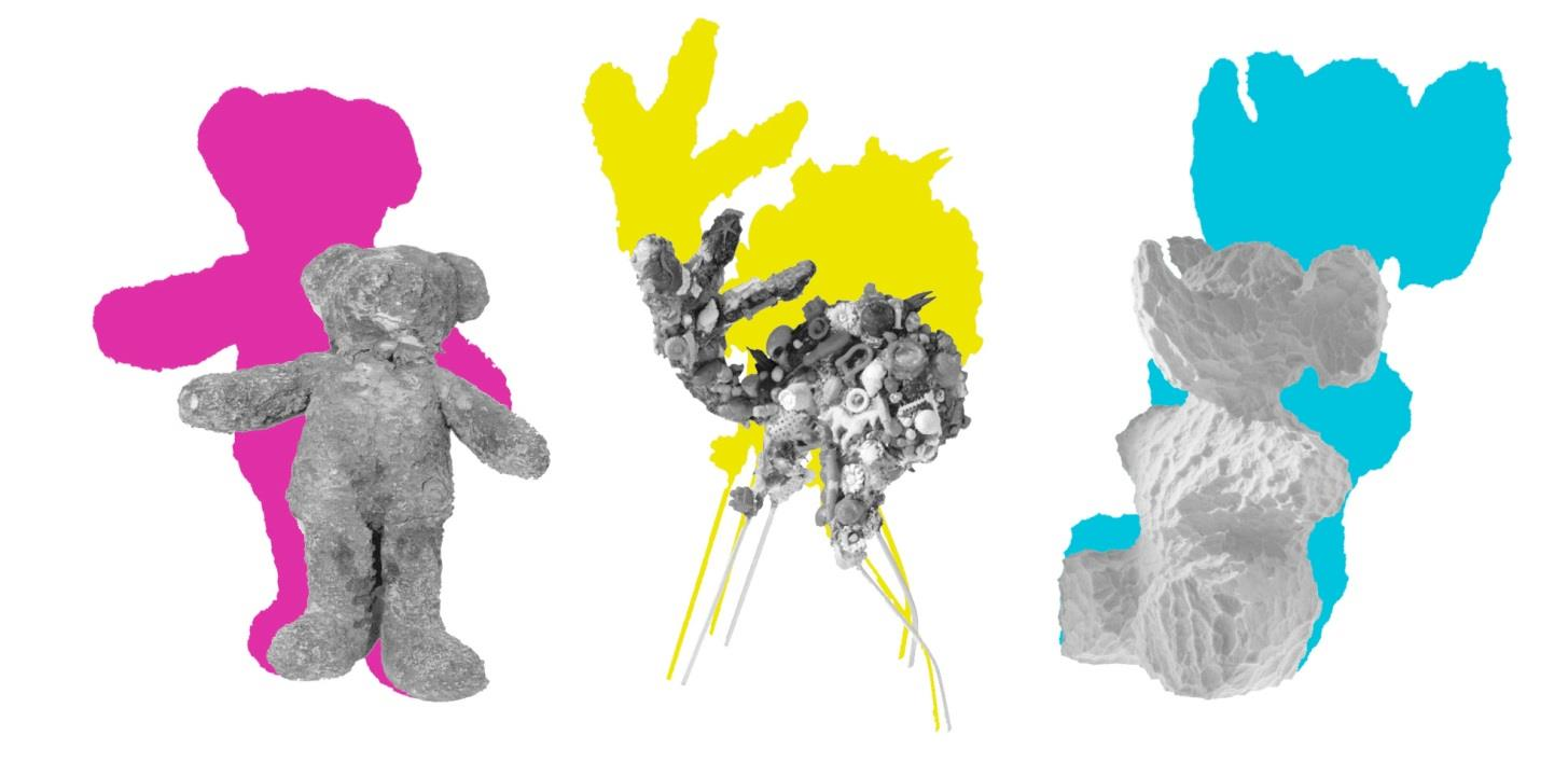 DOE-OPDRACHT 2 De kleur van schaduw De kinderen werken samen en leren de verschillen in tekenmaterialen kennen. Meegenomen knuffels van leerlingen. Houtskool, krijt, wasco.