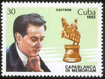 Zo zijn er enkele Cuba-series die de fenomenale schaker Capablanca (1888-1942)