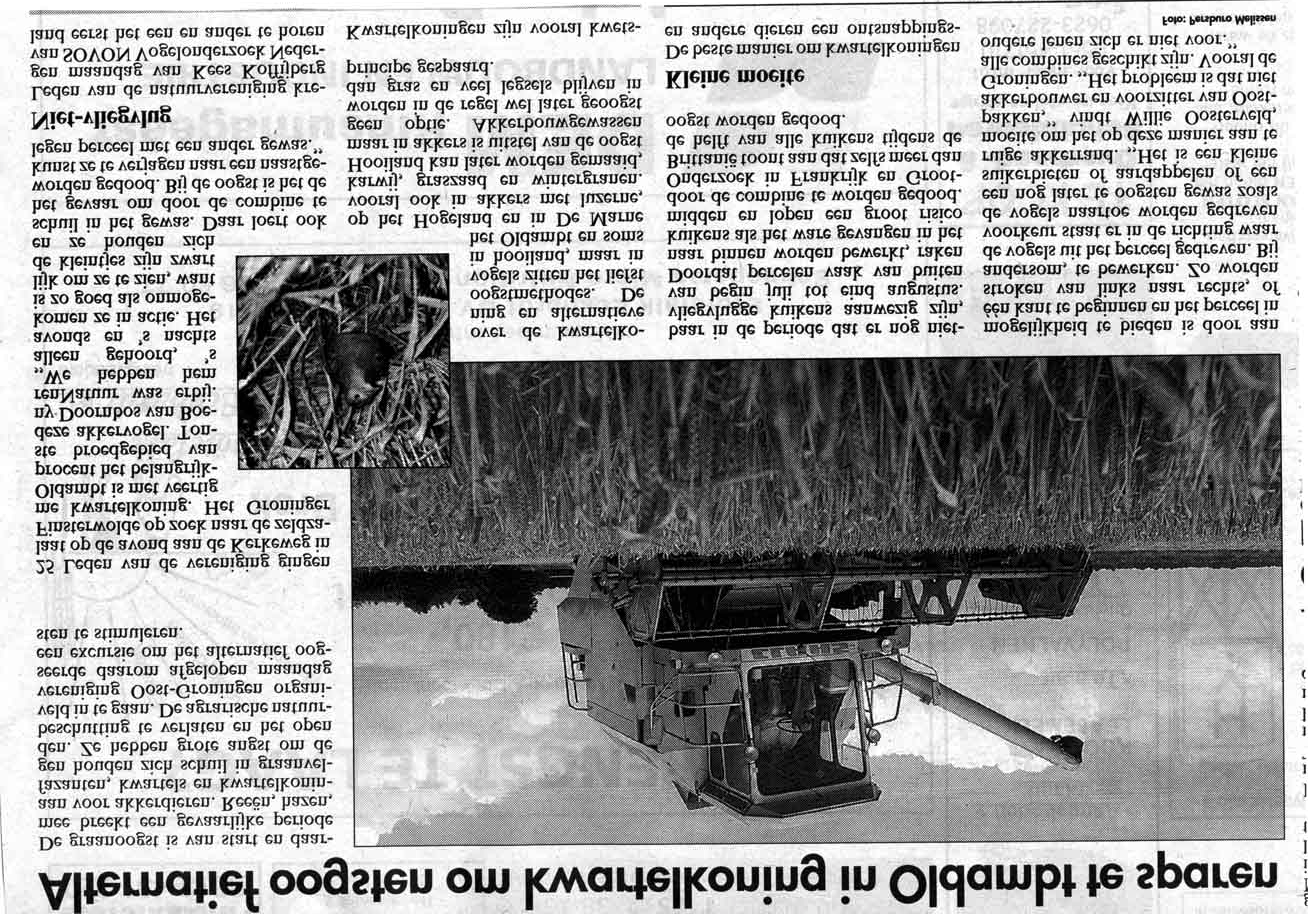 Bescherming Kwartelkoningen in het Oldambt in 2003 Bijlage 1: