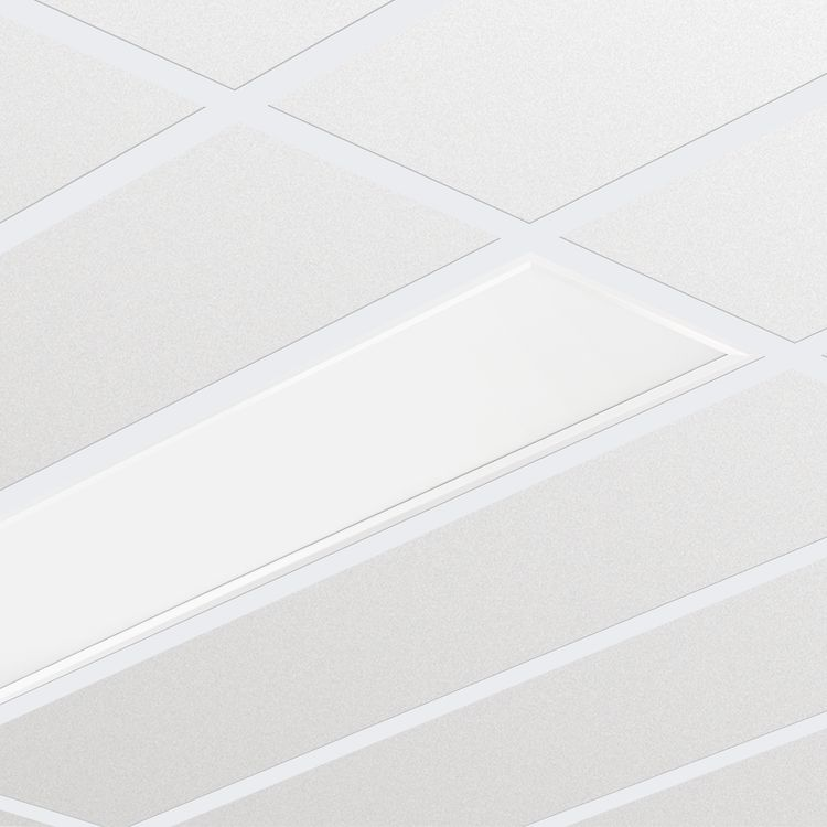 CoreLine Panel 2 Specificaties Type RC125B (uitvoering met modulegrootte 600 mm) RC126B (uitvoering met modulegrootte 625 mm) Plafondtype Plafond met zichtbare T-profielen Plafondraster Moduulmaat in