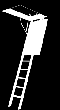 De LWK Komfort zoldertrap is een 3- of 4-delige opvouwbare trap met houten ladder en thermisch geïsoleerd luik.