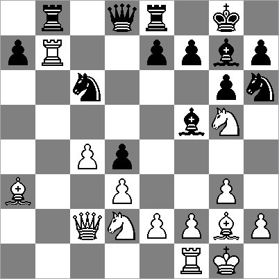 de tegenstander te verjagen, leidde dit juist tot dameruil. Hierdoor kreeg zwart weer snel spel en nam de witte pionnenstructuur op de korrel.