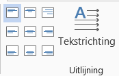 TIP: Om in een tabel cel gebruik te maken van een tab-instelling moet je de toets CTRL+Tab gebruiken. Immers met alleen de Tab-toets ga je naar de volgende cel 1.