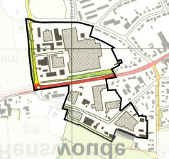 8.7 Bedrijventerrein West Ligging Bedrijventerrein West Ruimtelijke structuur Gebiedsbeschrijving In het westen van het dorp wordt de Utrechtseweg omzoomd door het bedrijventerrein West.