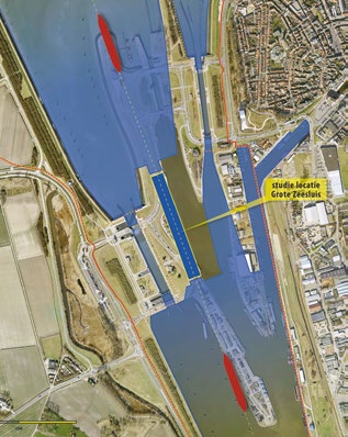 Grote zeesluis Terneuzen Voor een betere toegang tot de havens van Gent en Terneuzen Vlaanderen en Nederland bereiden samen de bouw van de grote zeesluis voor Het sluizencomplex bij Terneuzen is dé