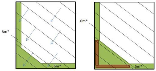 (iii) Grasbufferstroken in combinatie met bijkomende maatregelen (graszone en/of dam uit plantaardige materialen).