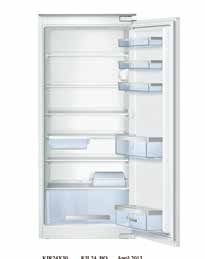 5 cm - Integreerbare koelkast met vlakscharniertechniek - Energieklasse A++: 105 kwu/jaar - Totale netto-inhoud: 211 l - Integreerbare koelkast met vlakscharniertechniek - Energieklasse A++: 103