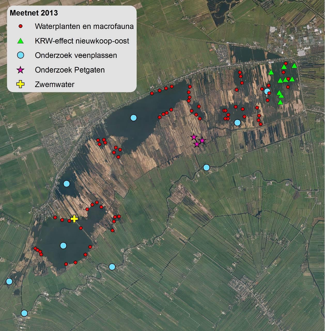 5. ONTWIKKELINGEN IN WATERKWALITEIT Het Hoogheemraadschap van Rijnland meet op diverse plaatsen in het gebied van de Nieuwkoopse plassen de waterkwaliteit en de ecologische kwaliteit.