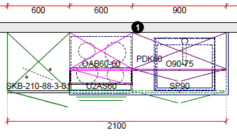 2 blok 210cm 75 cm 13 - integreerbare koeler 88cm / refrigérateur intégrable 88cm GEEN CODE BLOK C2.0 C2.1 C2.2 C2.3 C2.4 C2.5 C2.6 C2.