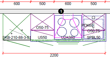 3 blok 220cm 75 cm 14 - integreerbare koeler 88cm / refrigérateur intégrable 88cm GEEN CODE BLOK C3.0 C3.1 C3.2 C3.3 C3.4 C3.5 C3.6 C3.