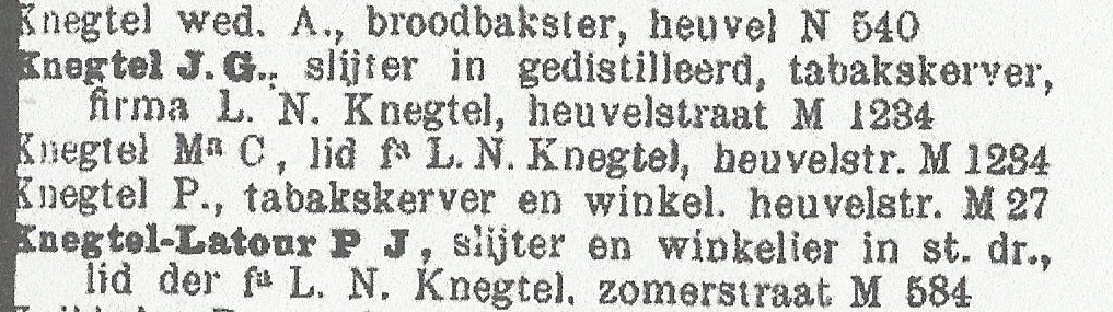 In het adresboek van Tilburg uit 1900 staat ze vermeld.