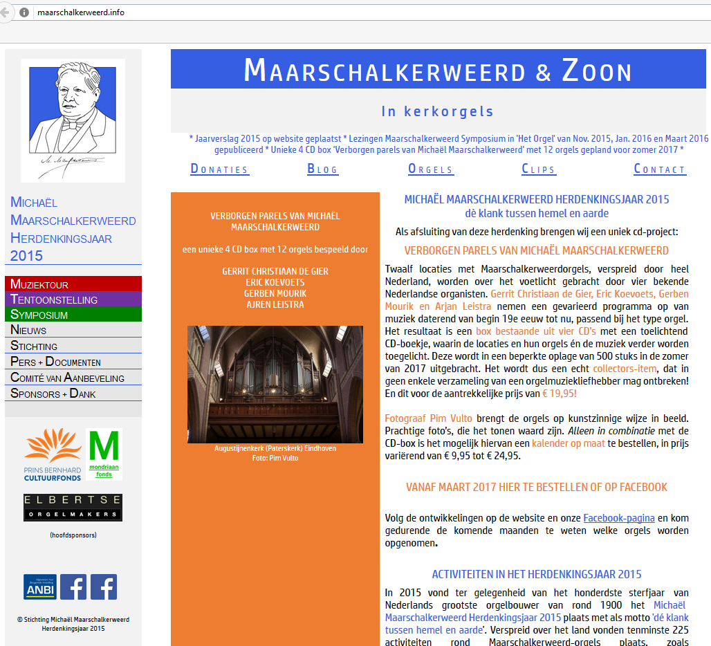 JAARVERSLAG 2016 - Stichting Michaël Maarschalkerweerd Herdenkingsjaar 2015 Pag.