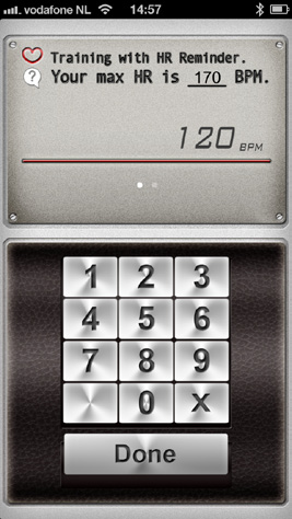 4. Use HRC - Hear Rate Controlled program When you want to train by using your heart rate, select HRC in the training menu. First the heart rate goal needs to be set.