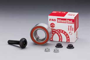 FAG WheelSet generatie 1 Voor zowel voor- als achterwielen in personenauto's heeft FAG hoekcontactkogellagers ontwikkeld die de hogere zijdelingse krachten in bochten beter