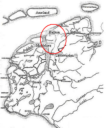 blz 60 113603 Figuur 17. Friesland rond het jaar 900 Middelzeegebied De Middelzee werd in de Middeleeuwen in bedwang gehouden door dijken.