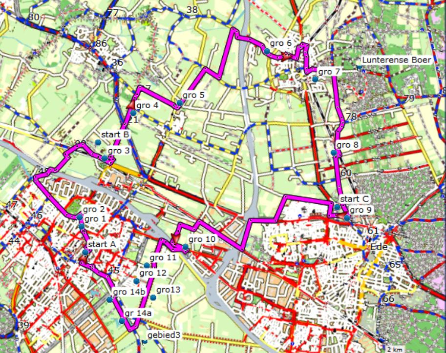 IVN fietstocht grote graanmolens en groene grenzen 2016-5 Opmerking: De nummers (gro) 12 enz.