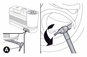 WEGWIJS IN UW BANDENSPANNING CONTROLEREN EN HERSTELLEN De compressor kan ook gebruikt worden voor het controleren en eventueel herstellen van
