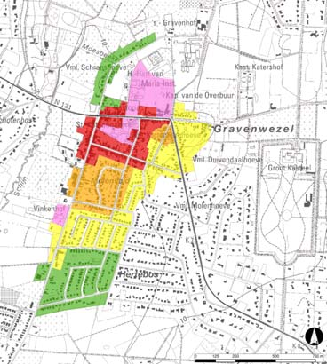 aan de noordzijde komt een zone met open karakter tot tegen het centrum (Moerstraat): aandacht voor overgang naar Moerbeekvallei 13 RUP Algemene voorschriften principes duurzaam bouwen zuinig