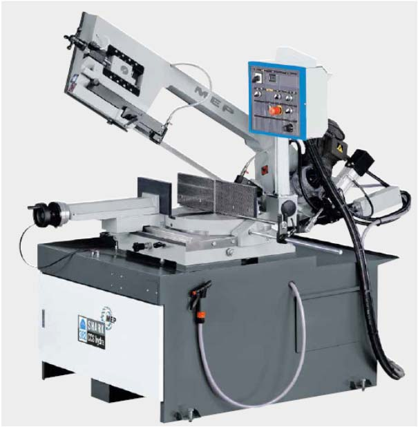 Aanbieding PL50 Handbediende bandzaagmachine met Product zaagvoeding Fabricaat MEP Model SHARK 382 CCS HYDRA MEP, handbediende bandzaagmachine type SHARK model 382CCS Hydra voorzien van een