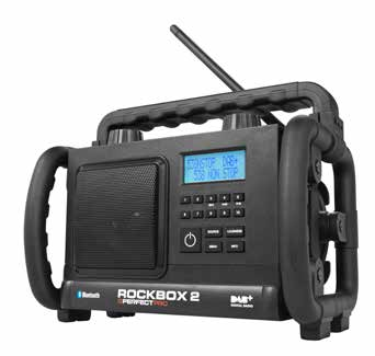 FULL-SIZE SERIES ROCKBULL FM en DAB+ digitale radio ontvangst met 10 voorkeuzezenders High power uitgangsvermogen 2 x