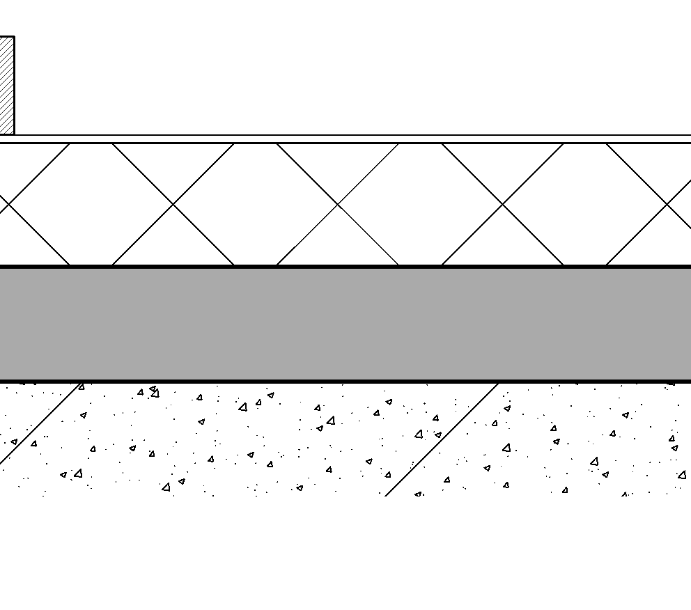 Twinson Premium geveldeel vast verlijmd tegen klossen op regelmatige afstand borgen Twinson ventilerend aluminium startprofiel systeemplafond half verdekt ok plafond 3000 +vl aluminium zetwerk in