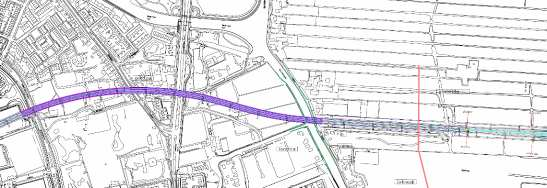 6 Passage Voorschoten 6.1 Onderzoeksvraag De oorspronkelijk geplande gegraven tunnel in combinatie met een open bak in ZnB Optimaal heeft een grote impact op de ruimte in Voorschoten.