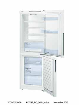 VarioZone 176 x 60 x 65 cm LowFrost 399,99 399,99 KGN39VL31 - InoxLook Bottom-Freezer 268 l +