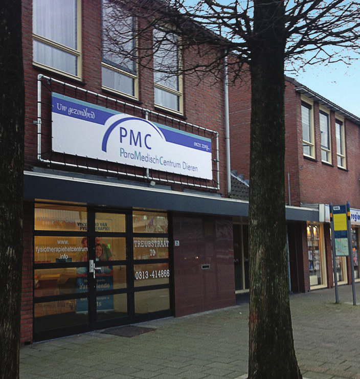 Contactgegevens Hoofdvestiging (postadres) Treubstraat 70, 6951 BB Dieren Dependance Wilhelminaweg 25, 6951 BM Dieren Telefoon Internet (0313) 414 866 www.pmc-dieren.