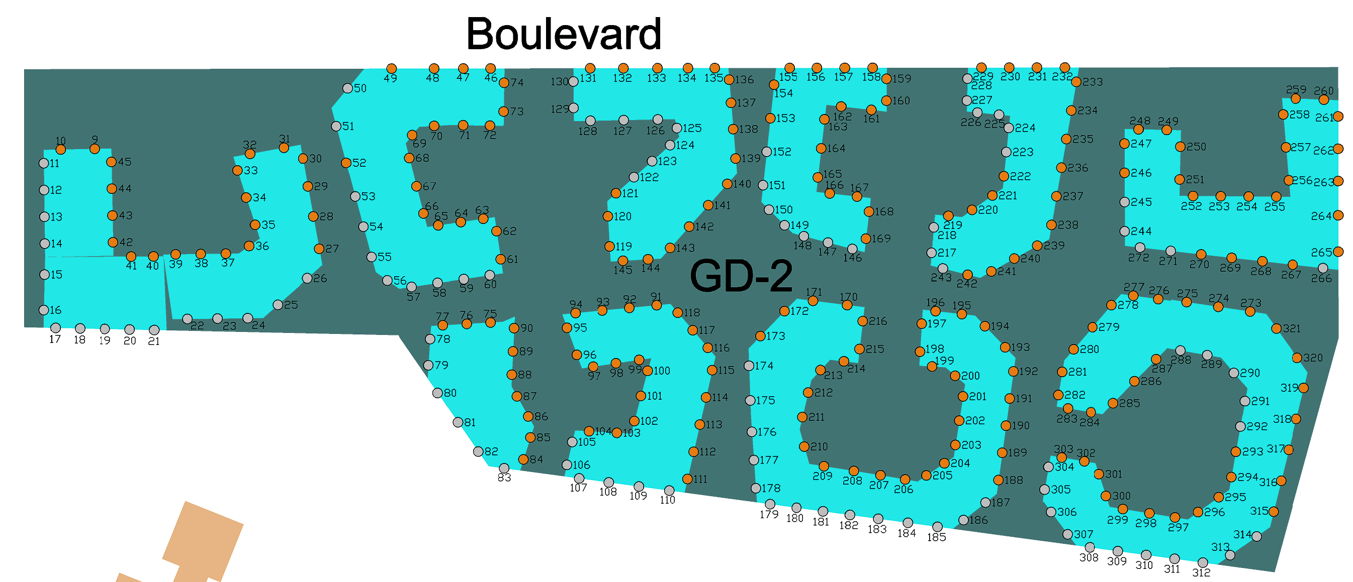 De bezonning op voor- en achtergevels wordt om deze reden niet opgeteld. De meethoogte bedraagt 17,75 meter + NAP.