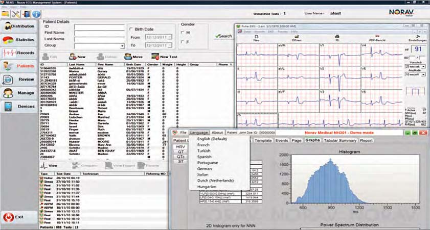 ECG Management Software Norav NEMS ECG Management Software NEMS ECG Management Software Het