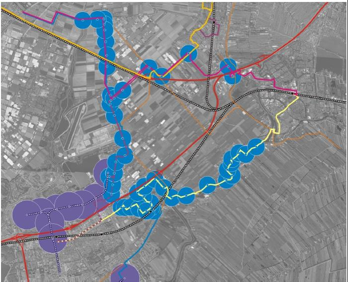 1C.4.1 Uitdagingen: Knelpunten OV Matige dekkingsgraad OV: Woonwijk Esse/Essezoom Bedrijventerrein