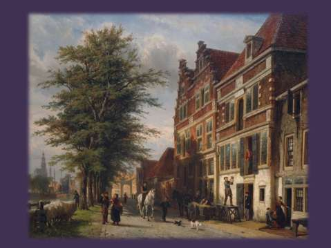 Het tentoonstellingsdrieluik wordt tenslotte aangevuld met een prachtige tentoonstelling van romantische kunstenaars als Cornelis Springer, Adrianus Eversen