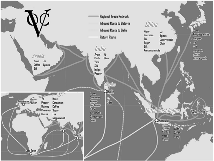 De VOC ( de eerste multinational ter wereld ) kreeg van de Staten Generaal