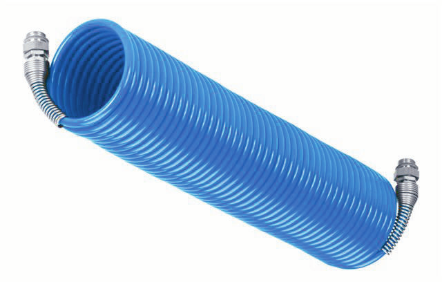 Spiraalslang air spiraalslang lengte 1/4" x 1/4" 5 meter 020.633.