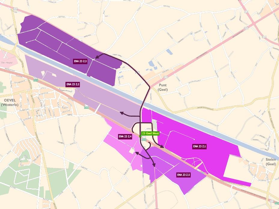 FASE 3: UITWERKEN VAN HET VRACHTROUTENETWERK Voorbeeld