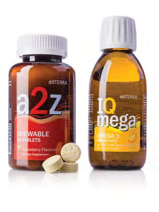 WELLNESS a2z KAUWTABLETTEN PB ASSIST+ dōterra Supplementen voor KINDEREN Geïnspireerd door het dōterra Lifelong Vitality-Pakket, maken deze producten het makkelijker om omega-3, voedingsstoffen,