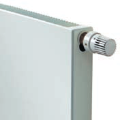 U kan kiezen voor een manueel te bedienen ventiel of een thermostatisch binnenwerk (insert). Deze radiator wordt standaard met een sierrooster en zijbekleding geleverd.