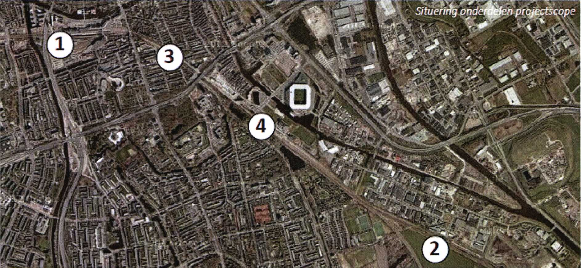 fietsenstalling aan de zuidzijde, de planologie, de integratie van de verschillende deelprojecten, de planning, de afstemming met overige projecten en tenslotte de financiën.